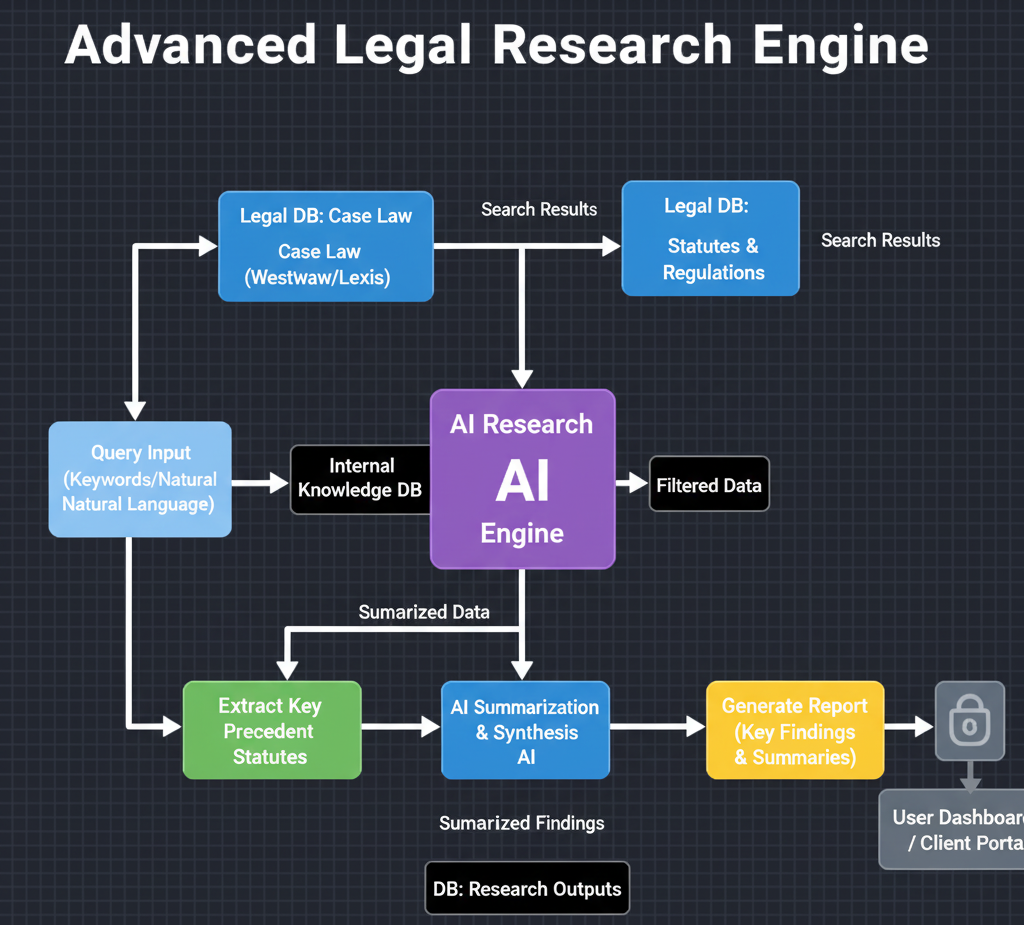 Advanced Legal Research Engine with AI Summarization.
