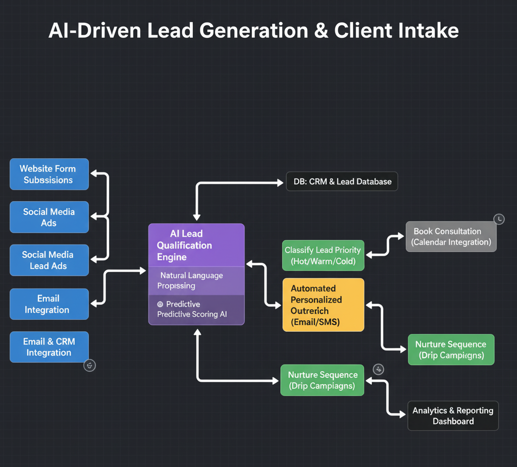 AI-Driven Lead Generation & Client Intake.
